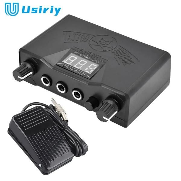 Tattoo Power Supply Kit Digital Display Mini Foot Pedal Accessories Art