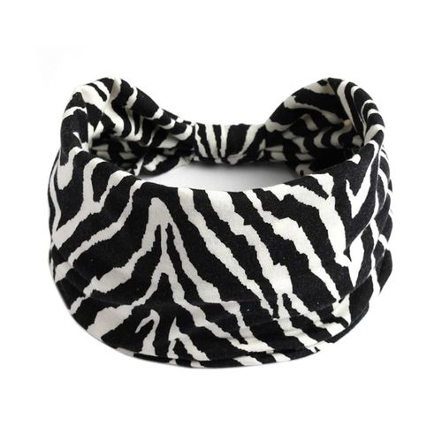 scicent Headbands for Women Ladies Zebra Pattern Print Wide Hair Band Knot Elastic Running Yoga Head Wrap Hairbands, 08