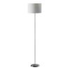 Forma Floor Lamp Chrome In Cream Colour With Waffle Effect Shade