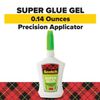 Super Glue No-Run Gel with Precision Applicator, 0.14 oz, Dries Clear