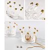 Duffen Dish Wash Cup Brush Holder Trinket Ashtray Crown Shape Glass (Clear)