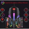 MILANG Limit Blade Luminous Computer Gamer Mouse Black 3D Optical Wired USB