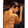 BABEYOND 1920s Headpiece Flapper Headpiece Vintage 1920s Headband Great Gatsby Accessories Women Roaring 20's Accessories with Gift Box (Silver)