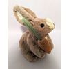 Bethany Lowe Brown Easter Rabbit / Bunny With Carrot Spring Table Décor RL6563