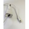 PCATEC iPhone 2-in-1 Cigarette Lighter Socket 8P to Cable/USB Connector Car Charger
