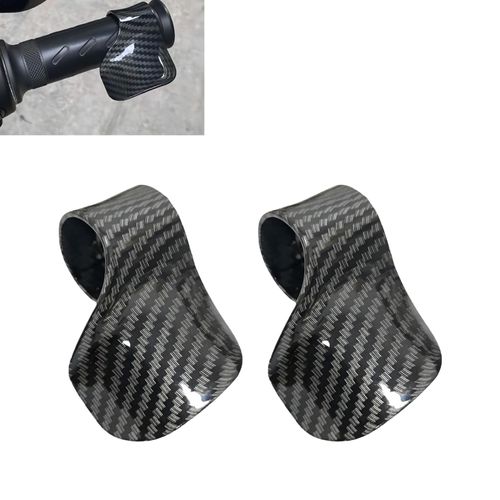 YYTQP Throttle Mounted Motorcycle Cruise Assist, 2 PCS Cruise Assist Handle, Handlebar Oil Control Rocker Bracket Accelerator Assist, Universal for Most Motorcycles, Scooters (Carbon Fiber Black)