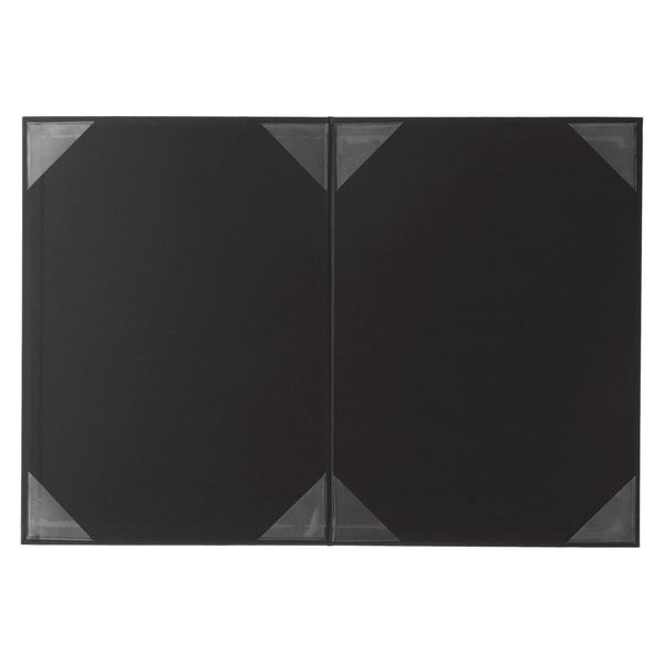 Mino Shokai 9542-08 Award Certificates File, Black (Cloth Pattern), A4, For 2 Sheets