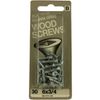 (12 Pack) 30-Pack 6 x 3/4" Flat Head Wood Screw SQ Drive
