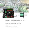DEWIN Hall Sensor, Hall Angle Sensor Resolution 0.088° 0-360 Degrees Rotatable Hall Angle Sensor 0-5V Output Full Circle 12Bit