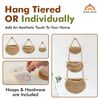 NOMAD NOOK Hanging Fruit Basket with Coasters (3 Tier)