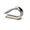 10 pcs M12 304 Stainless Steel Thimble for Wire Rope Cable Wire Ring-shaped Thimble
