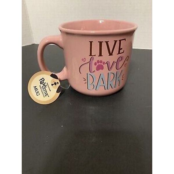 Pawsitive Pet Lover 16oz Coffee Tea Mug Puppy Dog Live Love Bark New W Tag