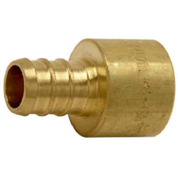 SharkBite UC600LFA10 PEX Pipe Sweat Adapter, 1/2 In. Brass Barb Insert x 1/2 In.