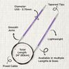 KnitPro Zing Fixed Circular Needles 24" (60cm) | Size 3.75mm