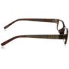 Foster Grant Men's Derick Rectangular Reading Glasses, Black/Transparent, 53 mm, 2.00