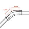 ABALON Electric Curtain Rail Angle 135º White