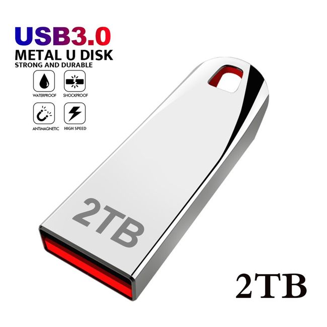 Clé USB 2 To, Jump Drive U Disk Pen Drive USB 2000 Go Clé USB de