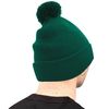 Beechfield - Cuffed Design - Original Pom Pom Beanie - Bottle Green