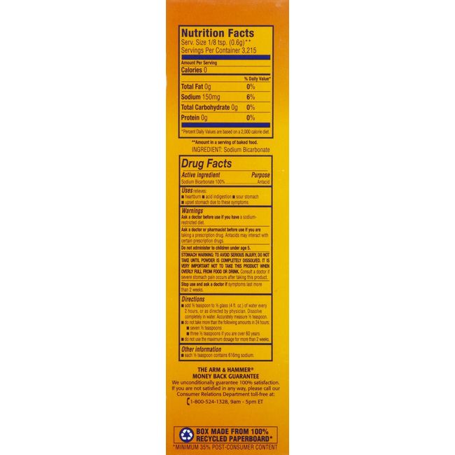 Arm & Hammer 4 lb. / 64 oz. Baking Soda