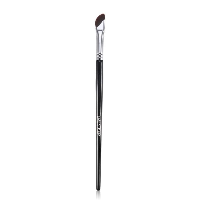 Fein Bogenförmig Eyeliner Pinsel, Flacher Augenbrauen Pinsel von ENZO KEN, Ultradünner Augen Pinsel, Abgewinkelter Flüssiger Gel Liner Pinsel für Sexy Katzenaugen, Augenringe, Klare Linien. 183B