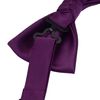 Bow Ties For Men Purple Pre-tied Solid Bow Tie Adjustable Bowtie and Pocket Square Cufflink Sets (UK0577-04)