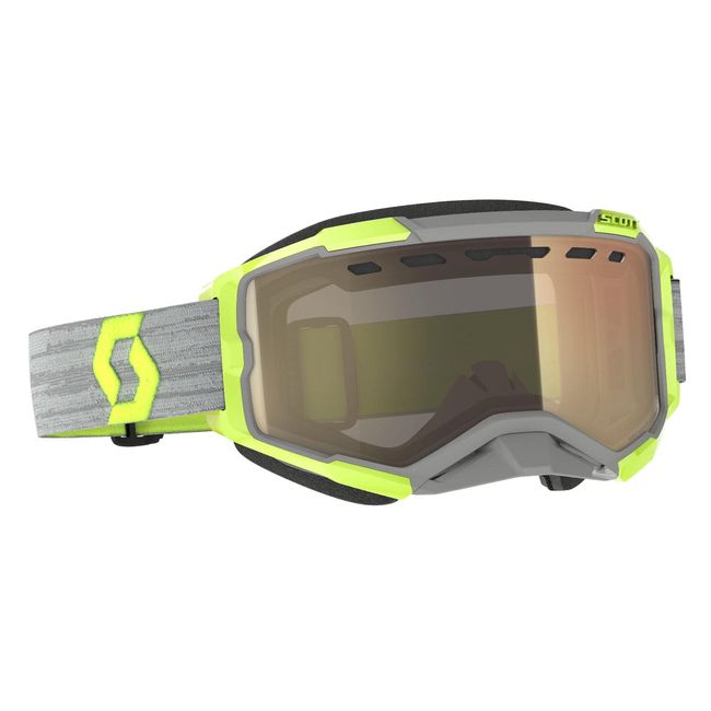 Scott Fury Snow Cross Light Sensitive Grau/Gelbe Brille (Yellow/Grey,One Size)