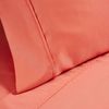Superior Cotton-Blend 2-Piece Solid Pillowcases - King, Coral