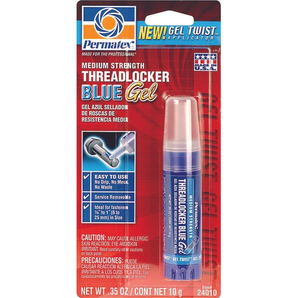 Permatex Gel Twist Threadlockers .35oz Blue 24010