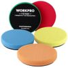 WORKPRO 5PC 7.5" Buffing Sponge Pads Sponge Waxing Foam Buffing Kit Car Polisher