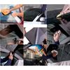 TURQUOISE WINDSCREEN TAPE GRADUATED COLOUR REFLECTIVE MIRROR EFFECT CHROME TOP APPLICATION SHADE SHADE SHADE &