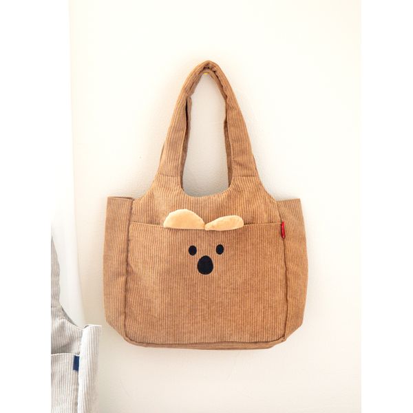 Corduroy 3D tote bag