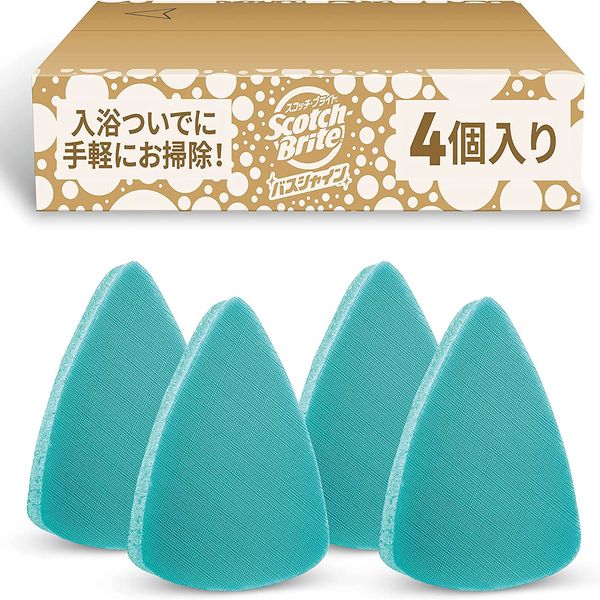 3M Scotch Brite Bath Cleaning Sponge SWIFT SCRUB Powerful Pad for Bath 4 Pack Bath Shine