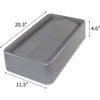 Genuine Joe Space-Saving Slim Container Swing Lid, Gray, 1 Count