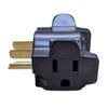Hug-A-Plug Grounded Right Angle Adapter Plug - Black [15a 125v Current Tap]