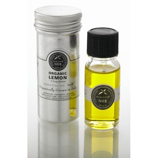 Organic Lemon Essential Oil (Citrus Limon) (10ml) by NHR Organic Oils