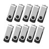 TEWENE USB Flash Memory Flash Drive USB Flash Drive USB Flash Memory USB 2.0 Compact with Strap (512MB, Black x10)