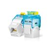 Enmane Cat6 Keystone Jack RJ45 Keystone Jack Tool-Less with Adjustable Ratchet Lock White(12-Pack)