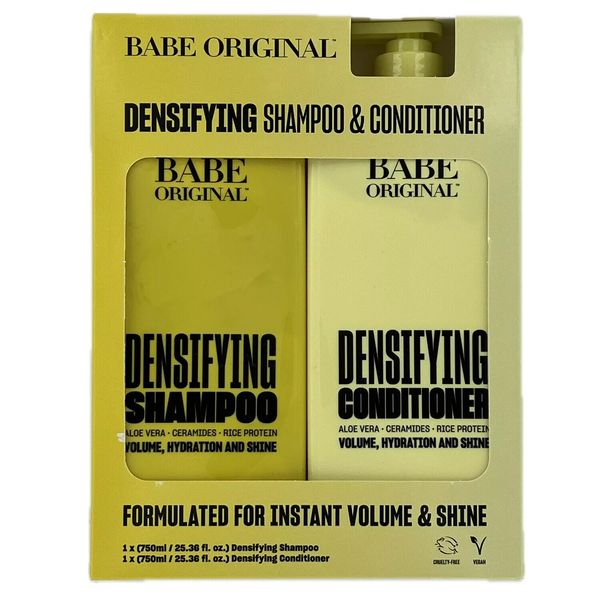 Babe Original Densifying Shampoo & Conditioner, 25.36 Fluid Ounce (Pack of 2)