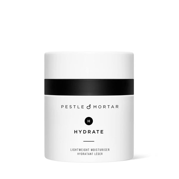 Pestle & Mortar Hydrate - Lightweight Anti Ageing Face Moisturizer Formulated with Peptide Technology and Squalane. Softens, Firms and Hydrates the Skin Without Clogging Pores - 50ml