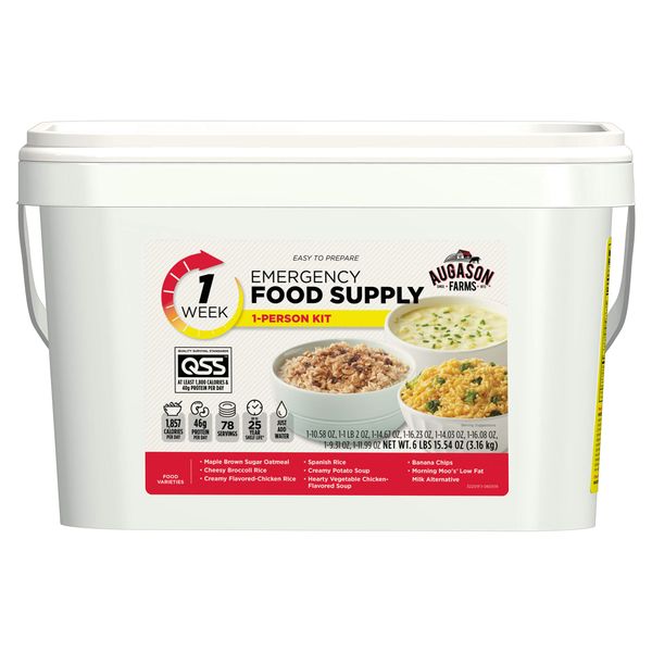 Augason Farms 1-Week 1-Person Emergency Food Supply Kit 6 lbs 15 oz