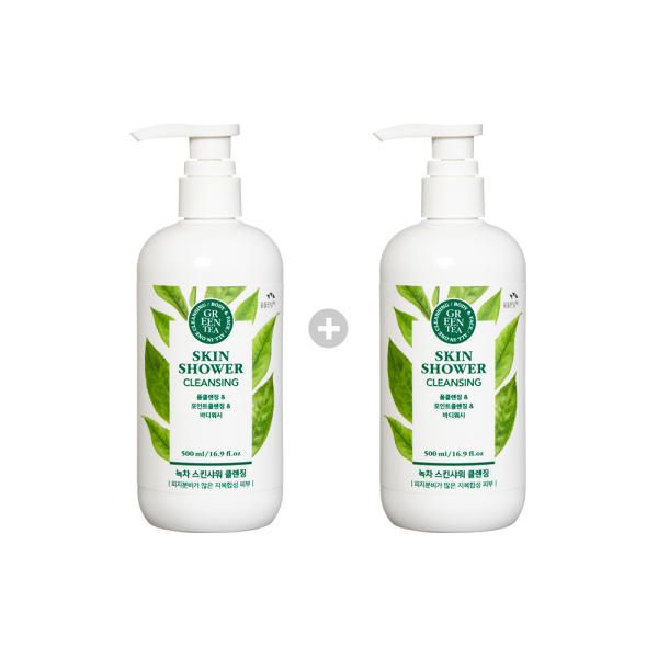 Man with Flowers Skin Shower (Green Tea) 500ml x 2