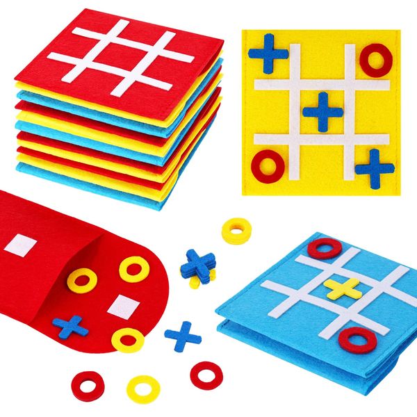 LovesTown 30PCS Tic Tac Toe Board Game, Mini Strategic Board Game for Kids Family Classic Educational Toys Indoor Party Game for Goodie Bag Stuffers Party Favors Gifts