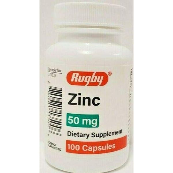 Rugby Zinc 50 mg 100 Capsules