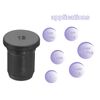 sourcing map Rubber Solid Plug Soft Flexible Stopper for 11-12mm Hole Black 3Pcs