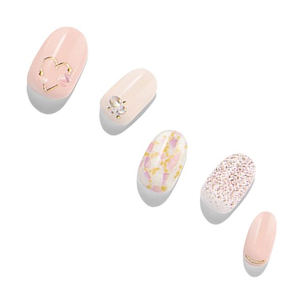 Dashing Diva GVP334JP Nail Seal, Gel Nail Seal, Color Gel, False Nail Seal, Hand Gloss, Aphrodite, Beige, Off-White