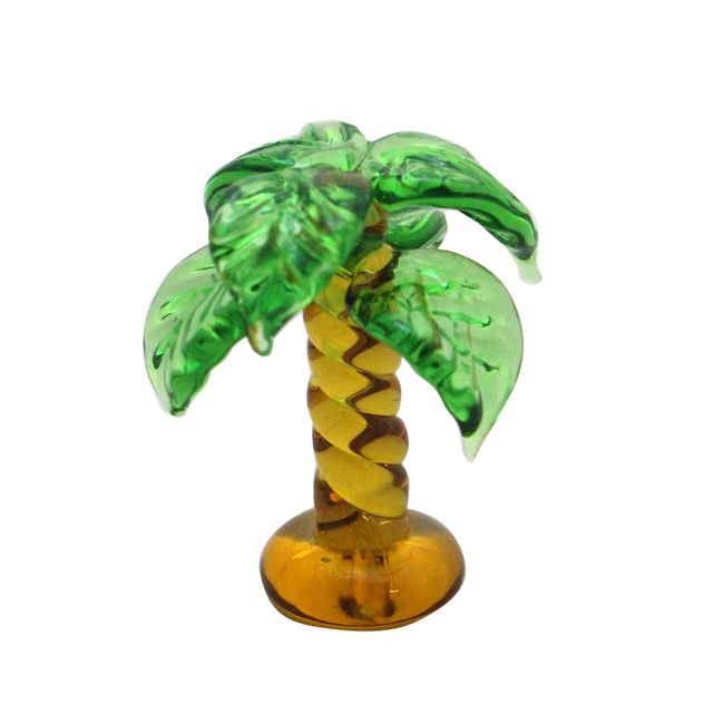 Four Cart Cute Handmade Glassware Palm Tree (Small)