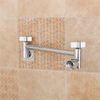 11" Solid Brass Adjustable Shower Extension Arm with Lock Joints 2-Foot Range