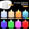 KOABY 25 Pack LED Tea Lights Last 8H+, No Timer No Flickering, for Decor(25 Pack, Red Light)