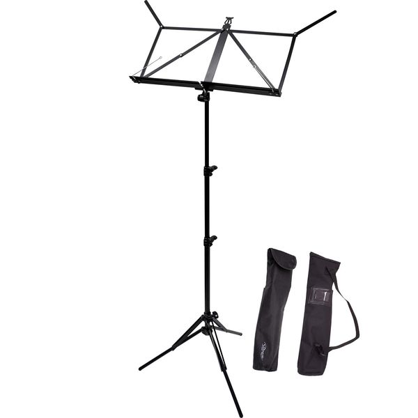 Vivace MS-500 Music Stand, Ultra Lightweight, Aluminum, Foldable (Carrying Bag Included) Color: Black