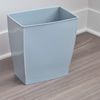 iDesign Spa Rectangular Trash Can Gray Small 2.5 Gallon Compact Waste Bin